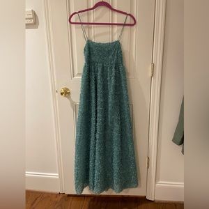 Green Zara cocktail dress 👗
